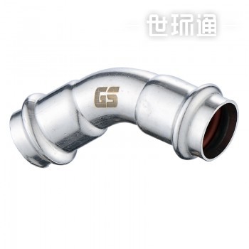 GOSUNG/革升 304不锈钢管件 双卡压式45度弯头 A型