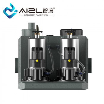 智流别墅地下室卫生间全自动一体化提升智能污水提升泵全自动切割双泵 AIZL-SC750 Double