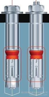 德国制造原装进口 大型设备安装固定 抗震抗裂缝锚栓 自切底锚栓