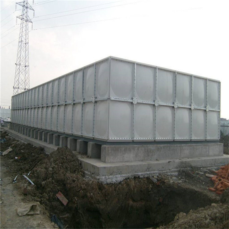 玻璃钢装配式消防水箱 组合式玻璃钢水箱 内蒙古软化水设备定制 方形SMC组合式水箱