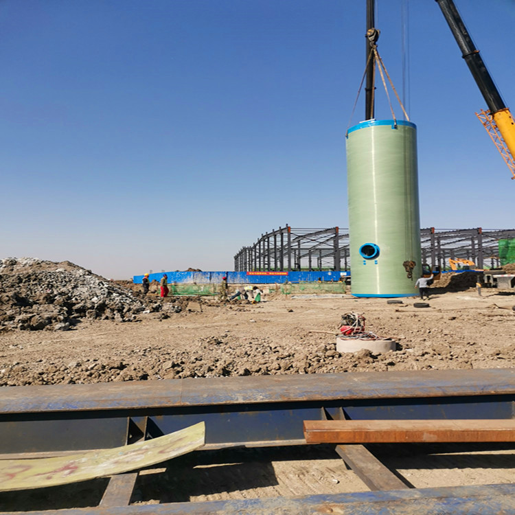 河北三江玻璃钢泵站 智能GRP地埋式预制污水雨水提升一体化泵站