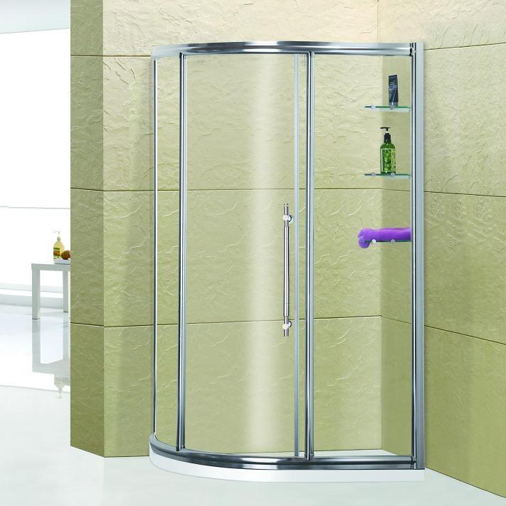 合寿卫浴  扇形淋浴房 扇形淋浴隔断 不锈钢混合材质淋浴房 钢化玻璃淋浴房  可加工定制