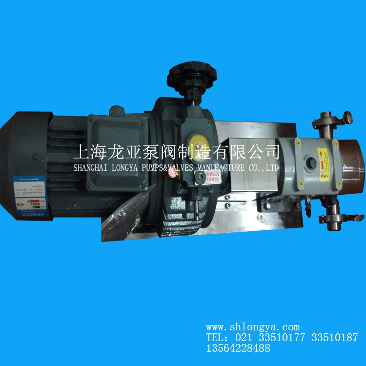 龙亚销售无级变速果酱转子泵 0.55KW凸轮转子泵