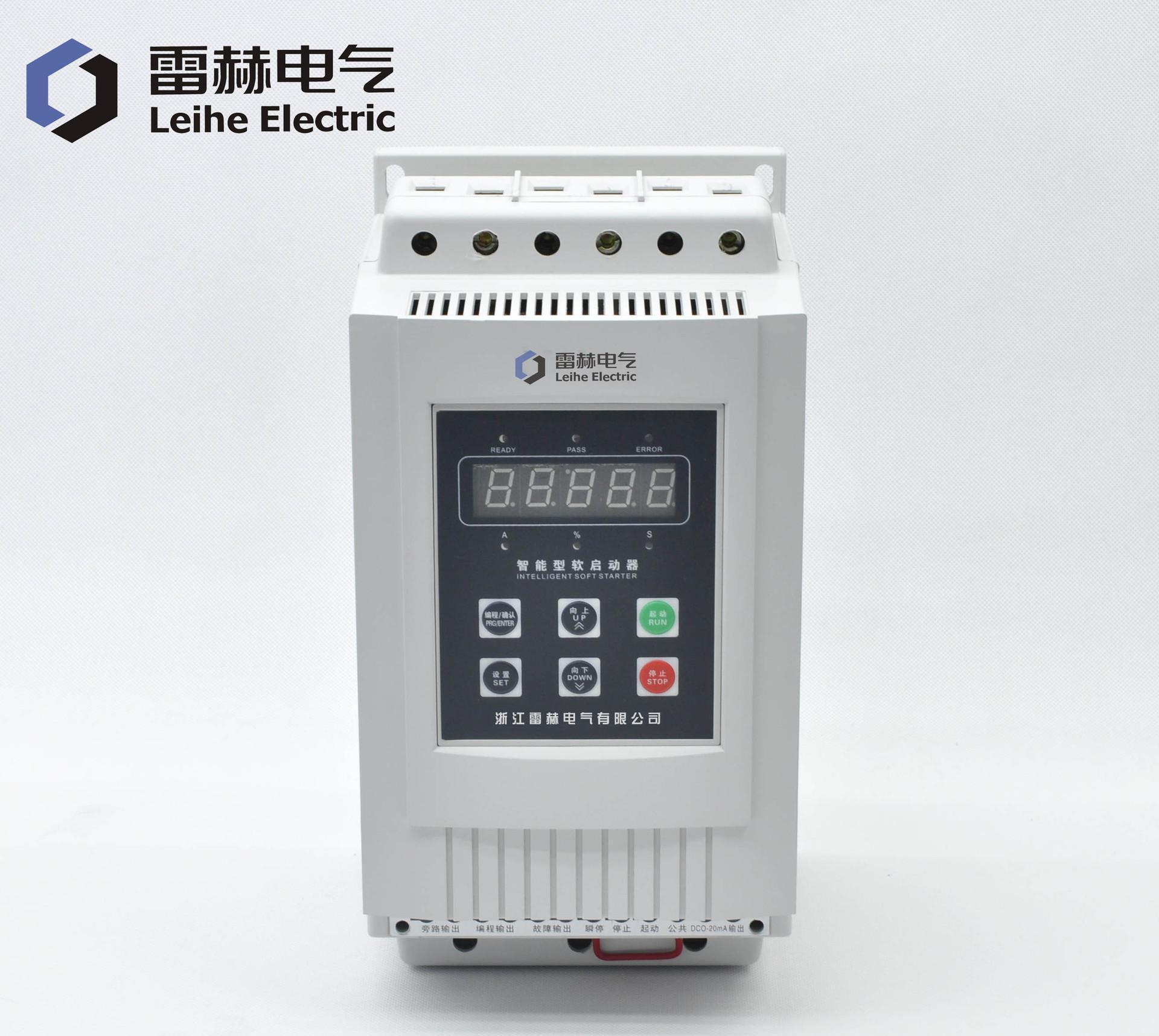 浙江雷赫电气特价直销电机软启动器18.5kw智能数显软启动器/柜