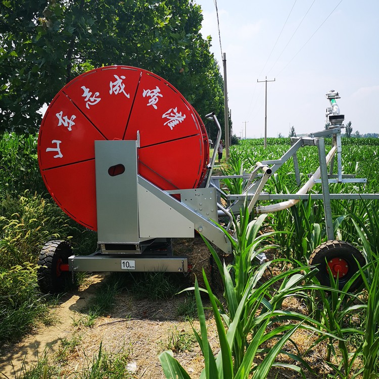 省时节水农田灌溉机 新型平移式喷灌设备 自动回收卷管喷灌机