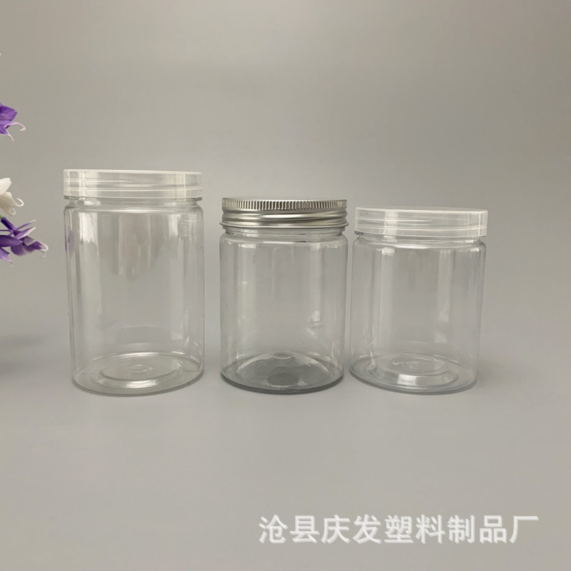 厂家发货花茶瓶65*100口径干果饼干密封罐 透明罐塑料圆罐
