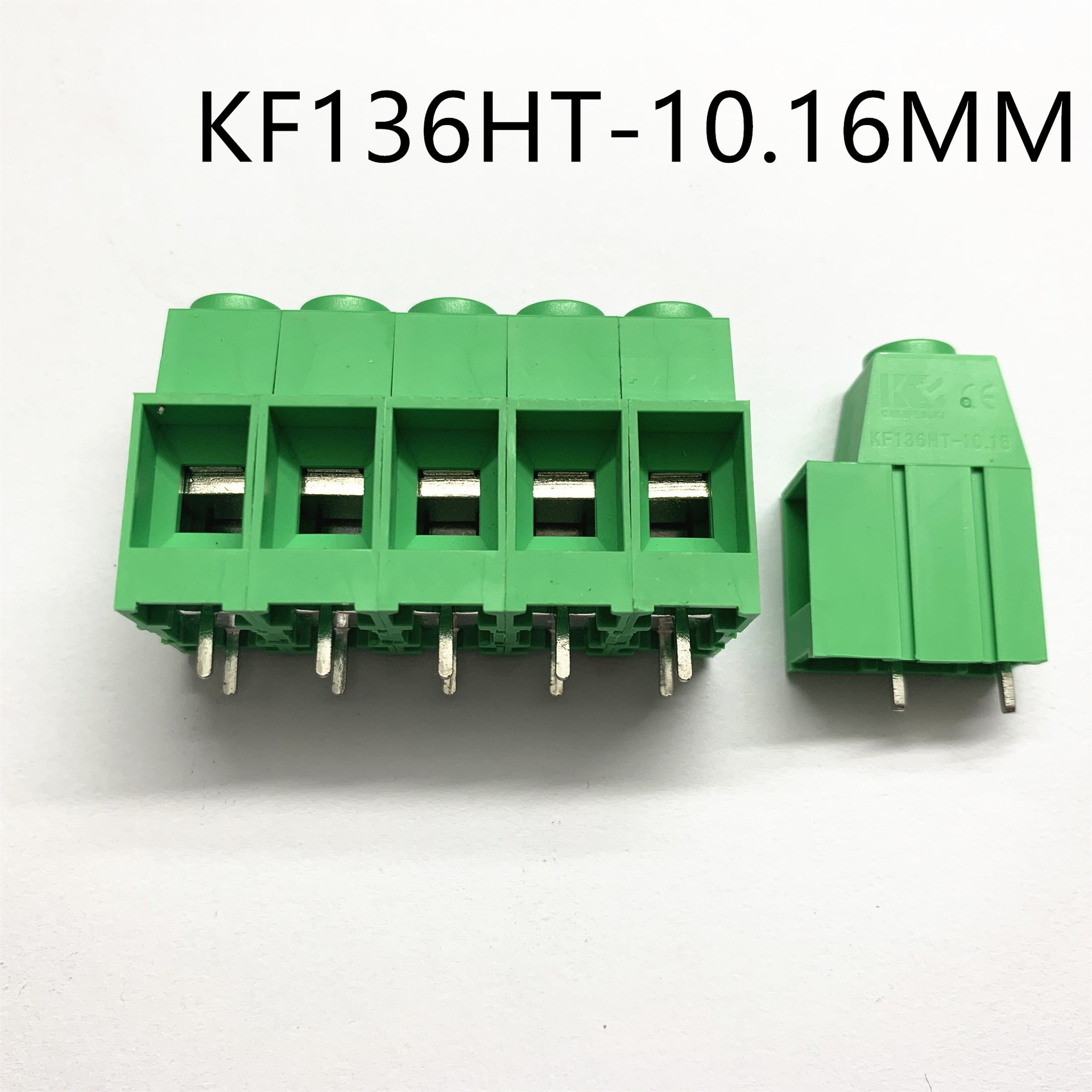 大电流智能照明接线端子KF136HT双排焊针10.16mm可拼接1P1000V65A