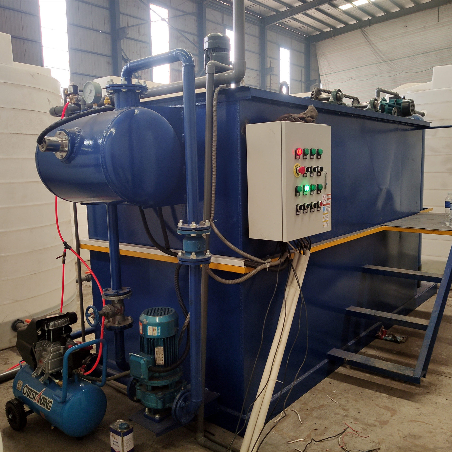 一体化溶气气浮机 养猪污水处理设备 有机废水处理设备 气浮机