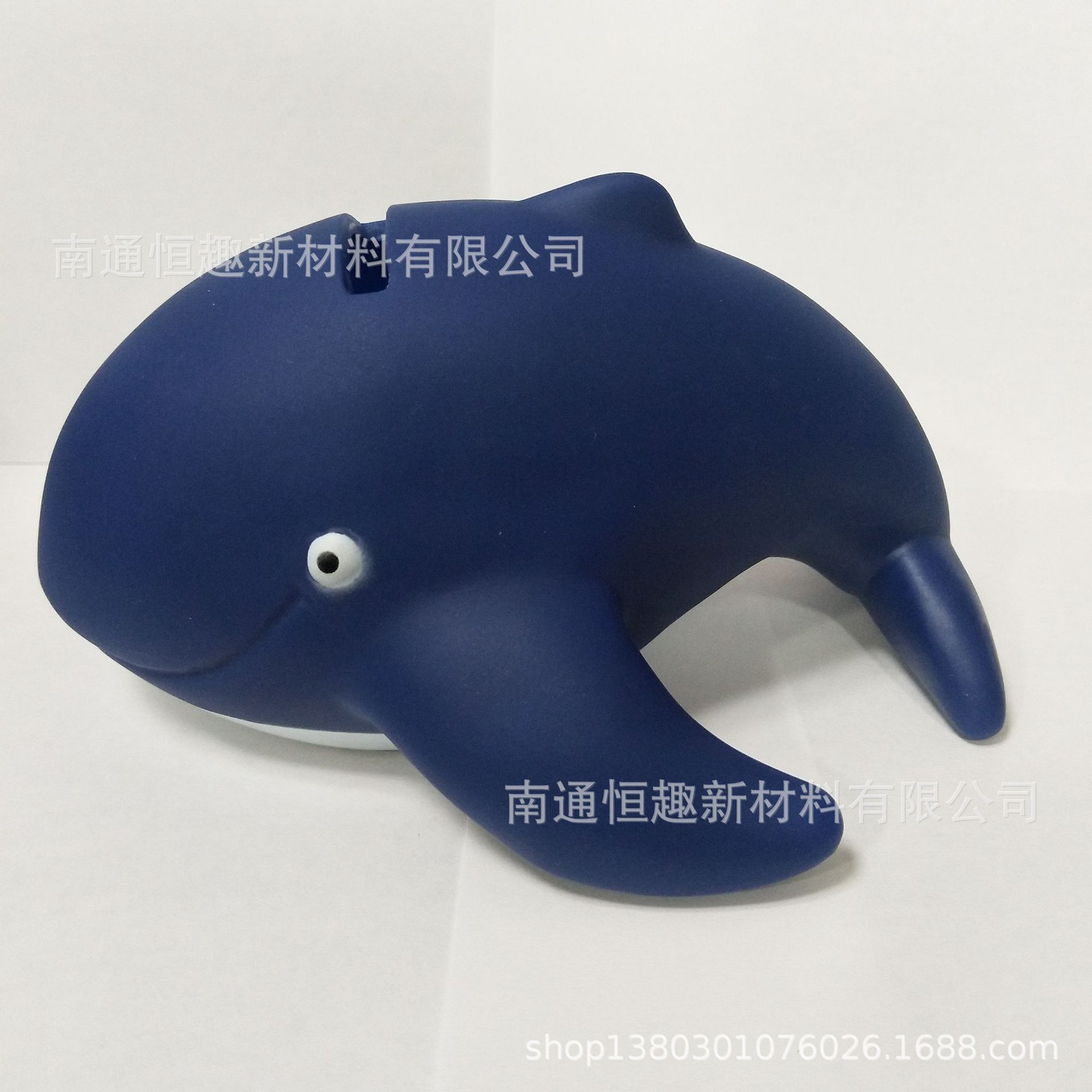 海豚储蓄罐 卡通海洋生物系列存钱罐 搪胶PVC摆件 促销礼品