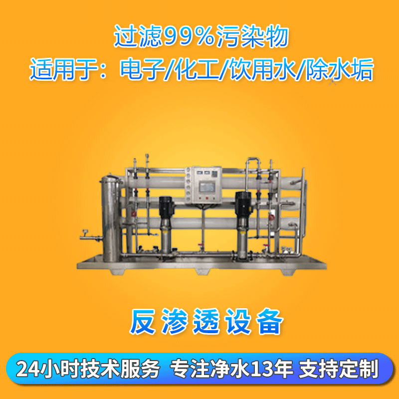 商业净水装置0.25吨反渗透设备 ro去离子1吨直饮纯水机水处理设备