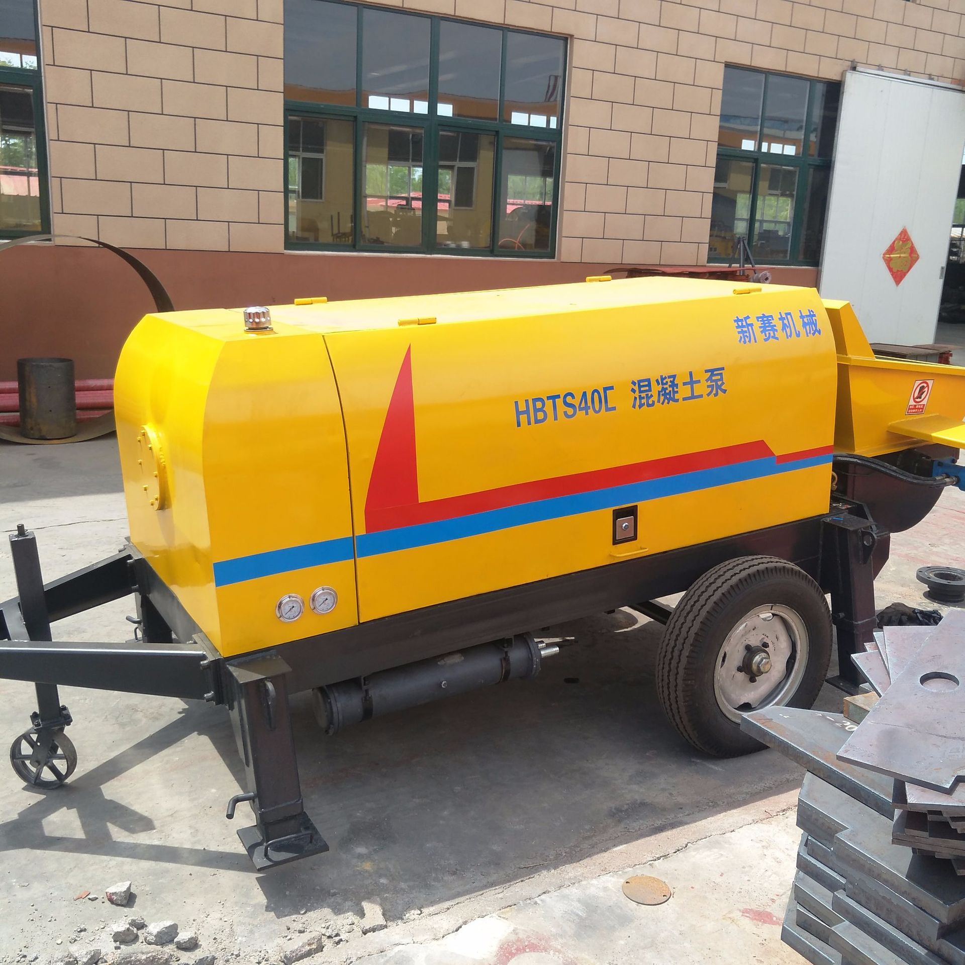 型号XBTS40细石输送泵 30泵和40泵 细石砂浆泵 拖泵 输送泵