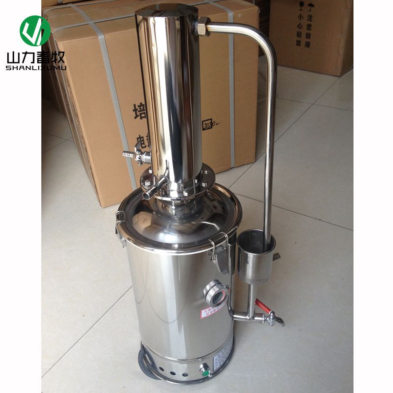 5L 不锈钢蒸馏水机电热蒸馏水机器 猪人工授精蒸馏水 单蒸机
