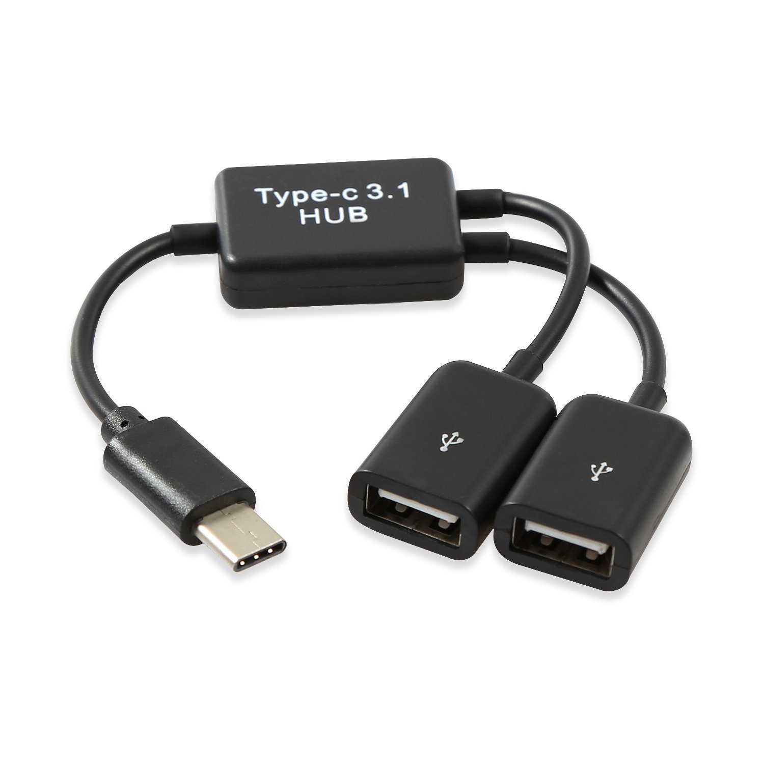 type-c 转换器HUB集线器扩展坞 一拖二口USB OTG数据线 分线器