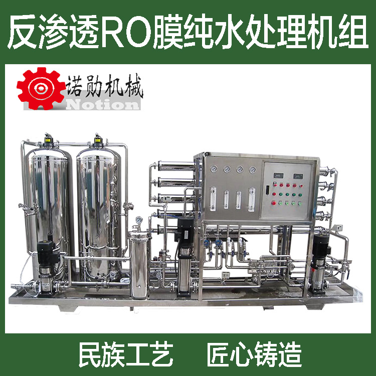反渗透RO膜纯水机组双级反渗透水处理设备