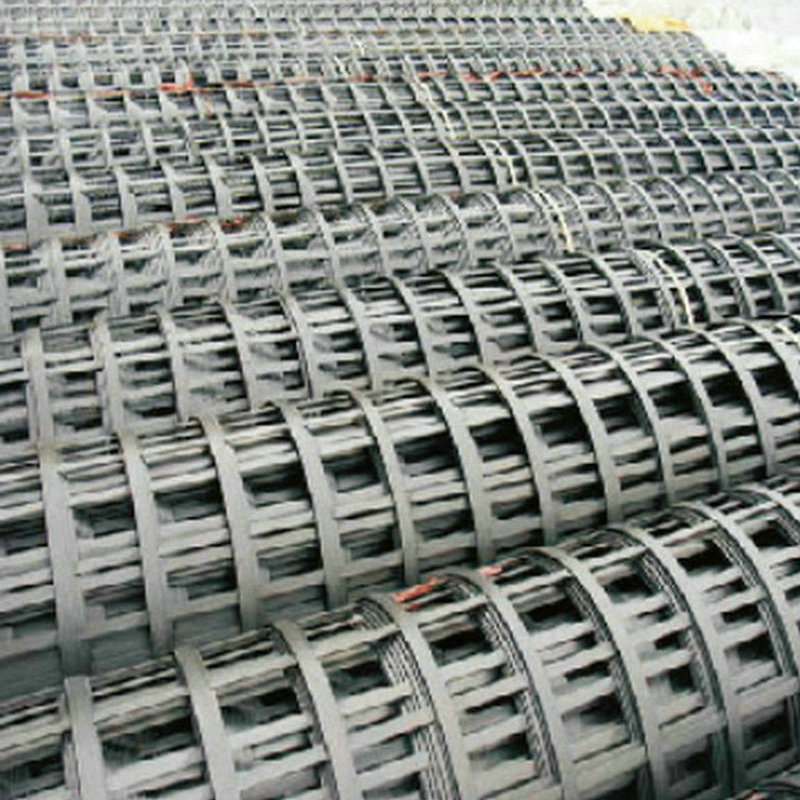 钢塑土工格栅双向加钢丝土工格栅路基稳固用钢塑复合土工格栅