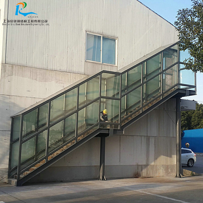 钢结构楼梯 装配式楼梯  玻璃楼梯 室外楼梯 花纹板楼梯