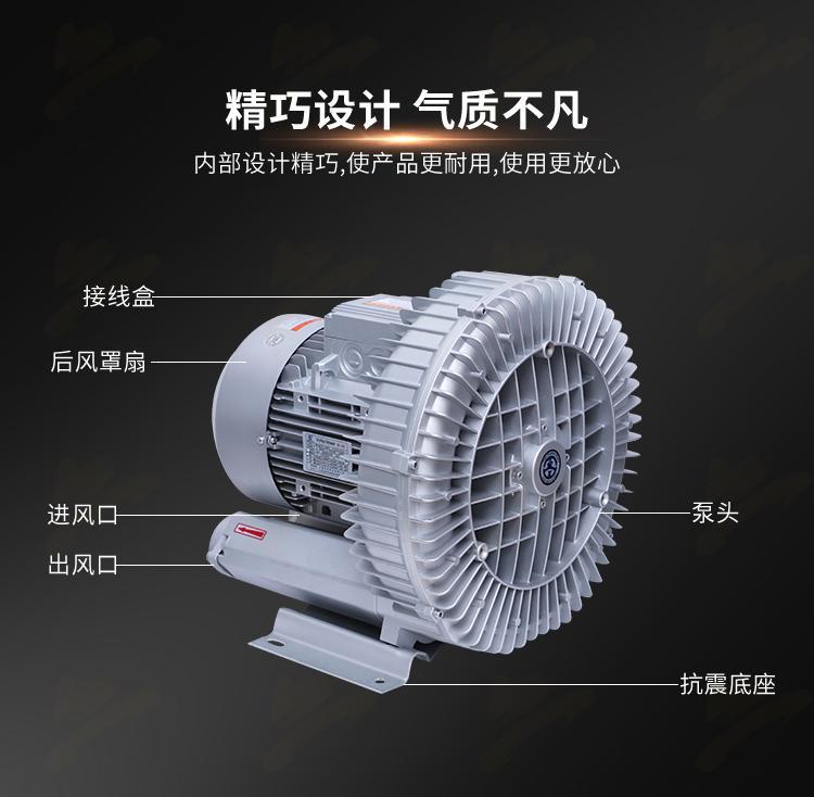 工业旋涡式气泵小型真空高压旋涡鼓风机排风吹吸两用旋涡式气泵