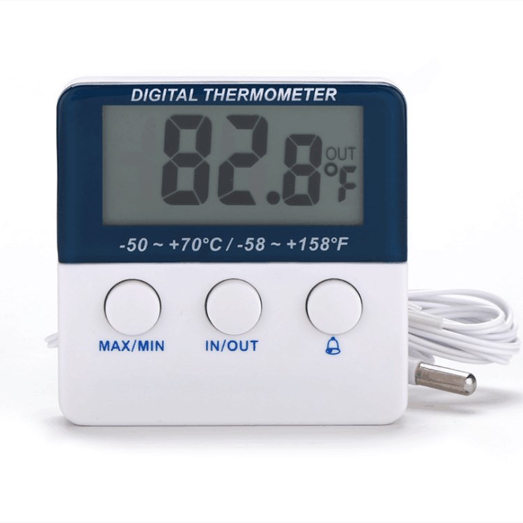 冰箱温度计水族带报警功能温度监测仪电子温度计