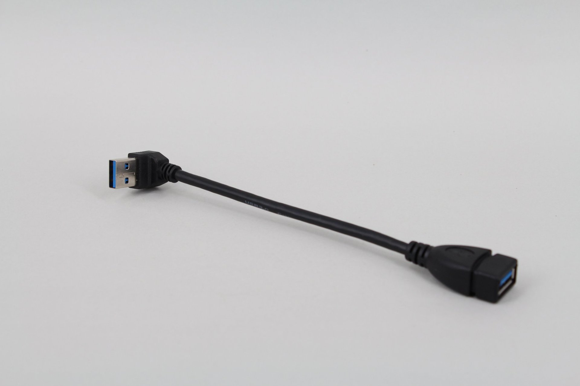 高速USB 3.0延长线usb公上下弯头对USB 3.0A母90度注塑弯头数据线