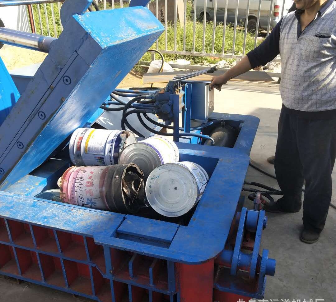 南京定制废纸秸秆全自动打包机废金属压块机畅销生活垃圾打包机
