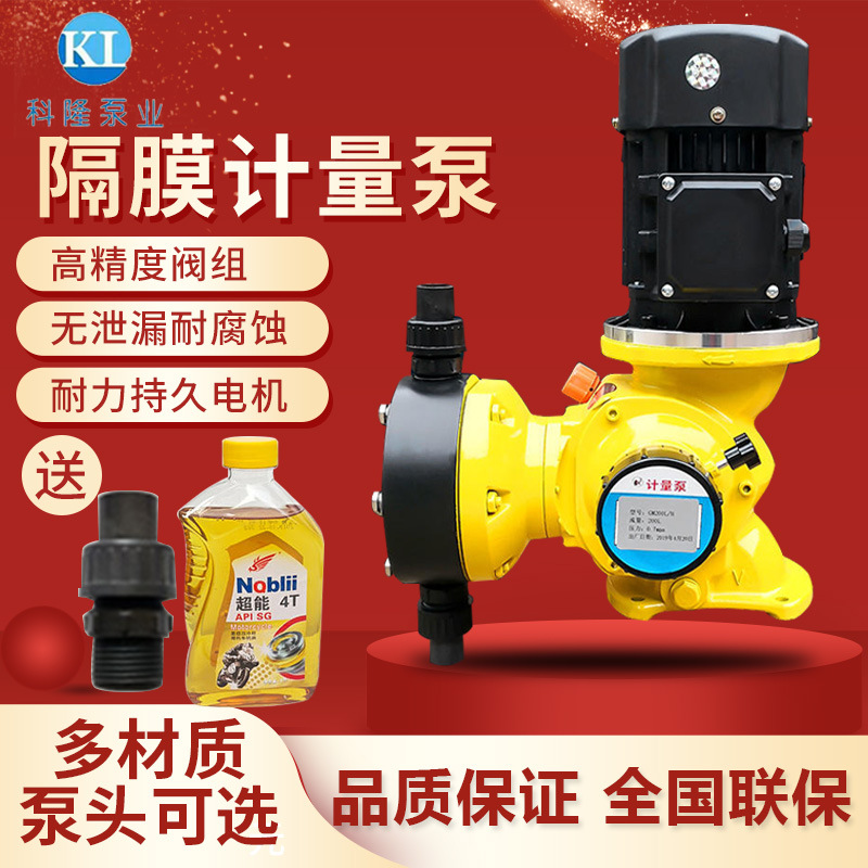 机械电磁隔膜计量泵GM加药柱塞式流量泵可调耐腐蚀污水处理设备