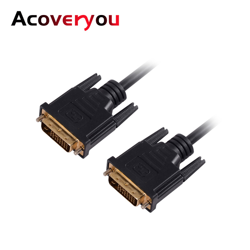 厂家订制DVI加长线 连接线24+1显示器数据线 1.5米DVI公对公cable