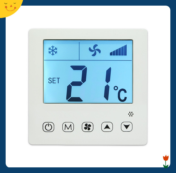 风机盘管温控器智能温控开关面板中央空调二管制风盘液晶温控器