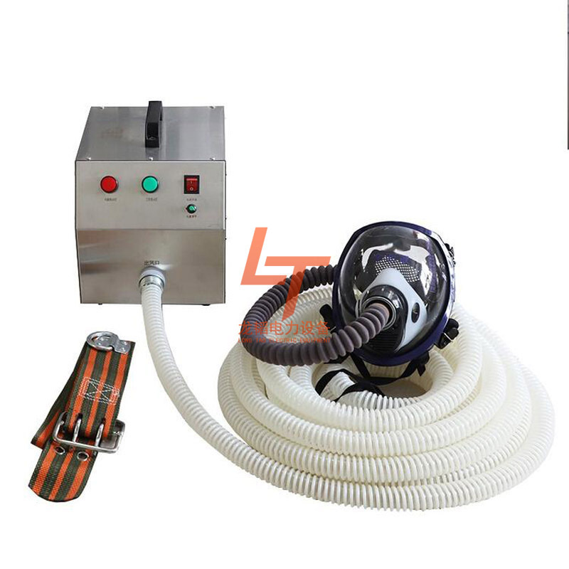 过滤式消防面具呼吸器电动送风呼吸器可调节风量长管送风机面具