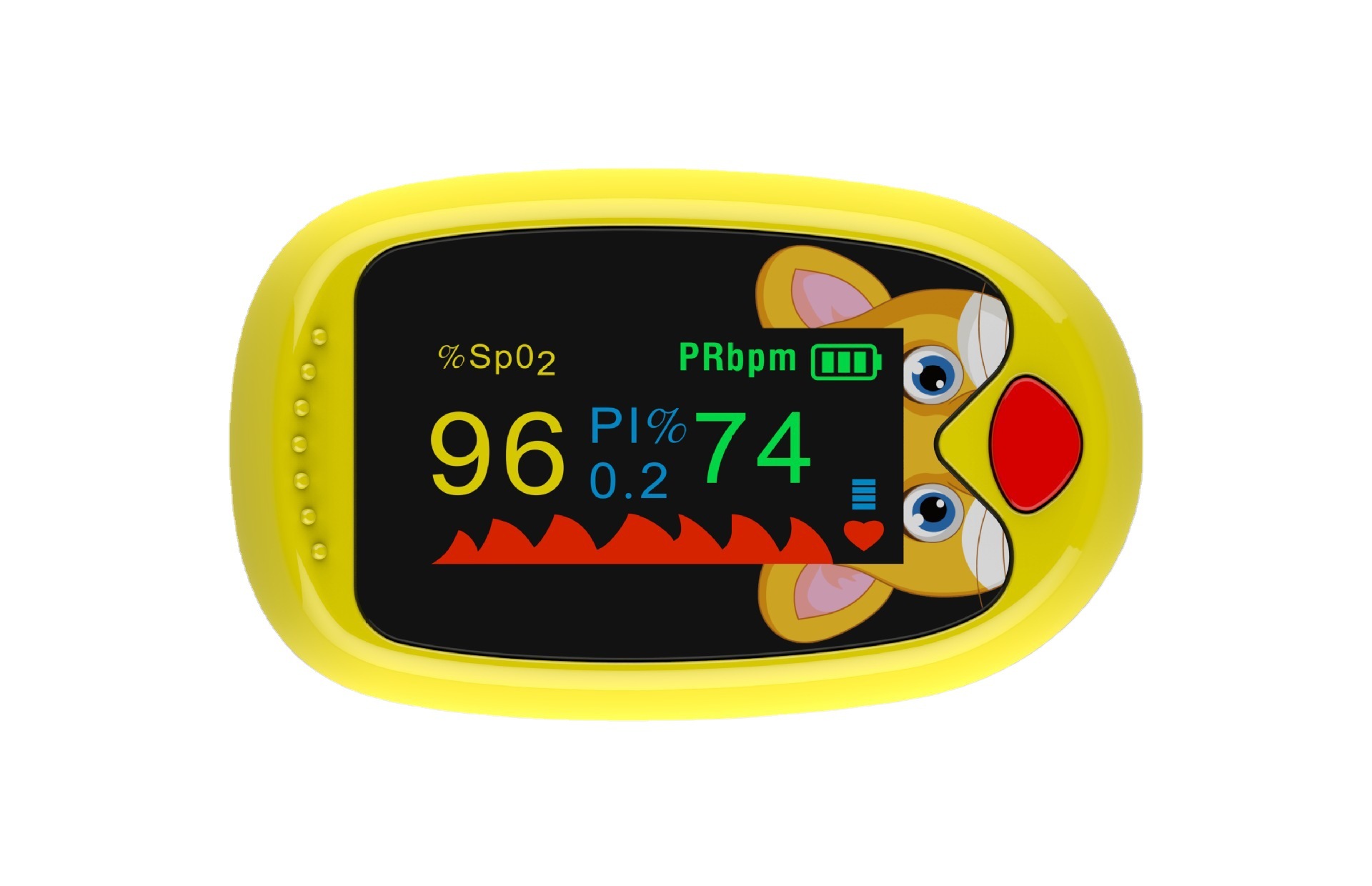 跨境工厂直供儿童款血氧仪心率监测指夹OLED/TFT/LED彩屏