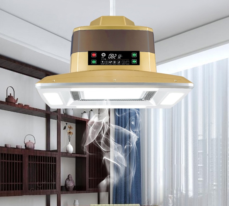 棋牌室吸烟净化灯酒店家用悬挂式麻将净化空气LED茶楼空气净化器