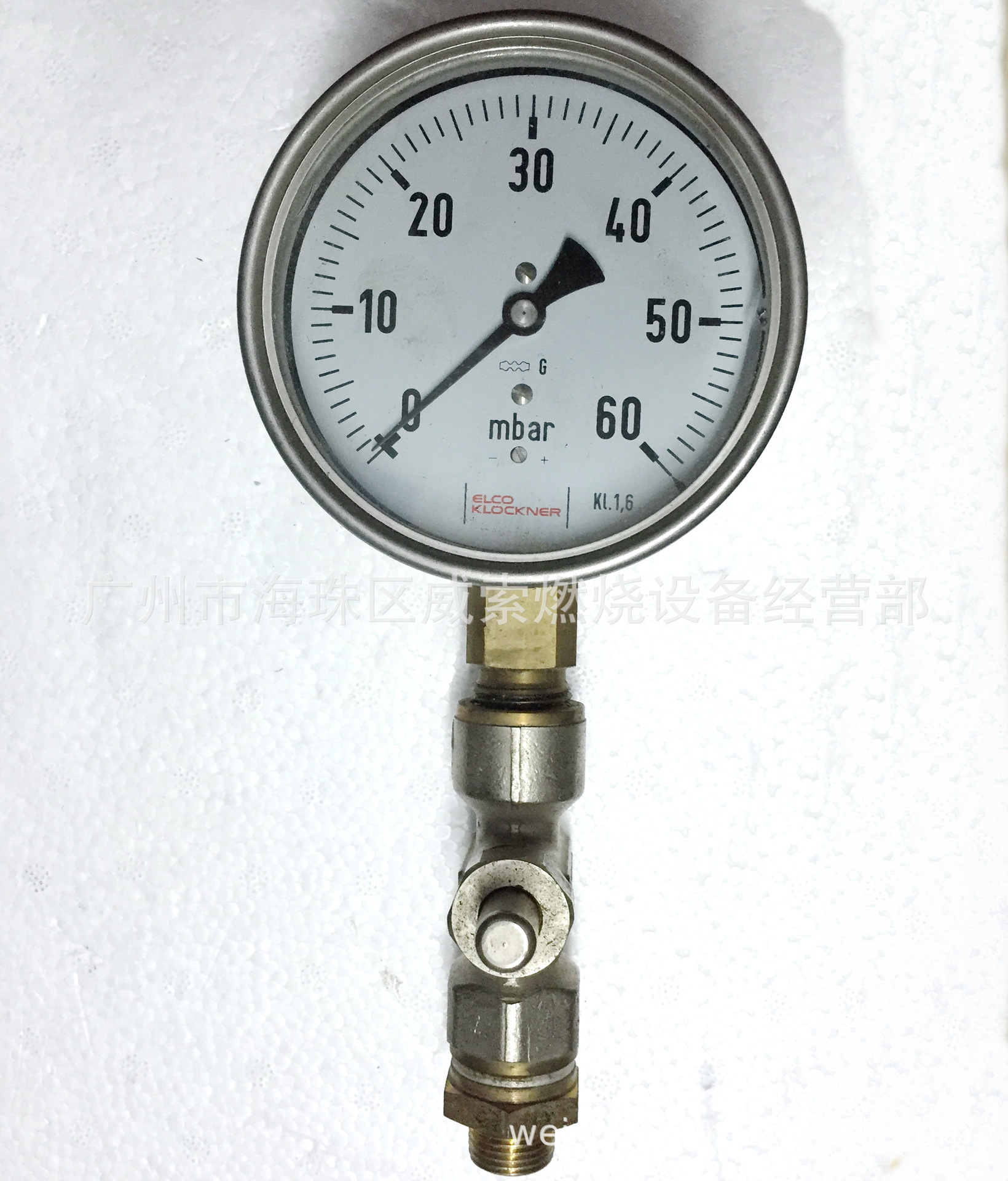 燃气燃烧机配件 气压表按钮开关/阀门组附件 燃烧器压力表