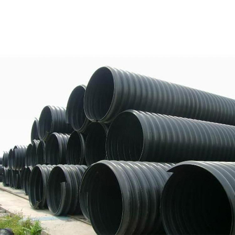 HDPE钢带增强螺旋波纹管pe波纹管聚乙烯塑料管地埋排水排 污管
