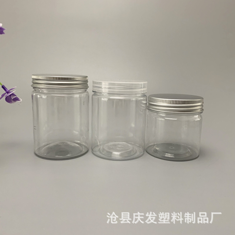 厂家发货花茶瓶65*90口径干果饼干密封罐 透明罐塑料圆罐