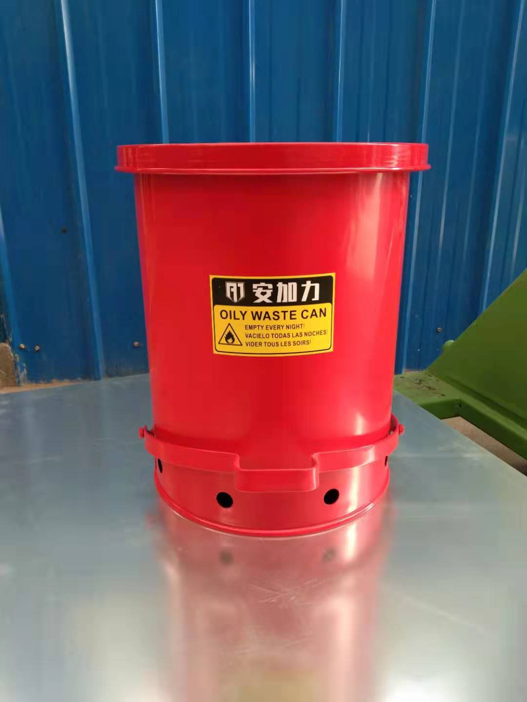 厂家批发油污废品安全桶收纳桶防火垃圾桶生物废弃物垃圾桶安全桶