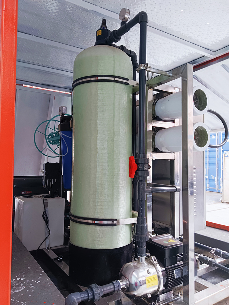 智能化太阳能净水系统 反渗透海水脱盐淡化机 集装箱式饮用水设备