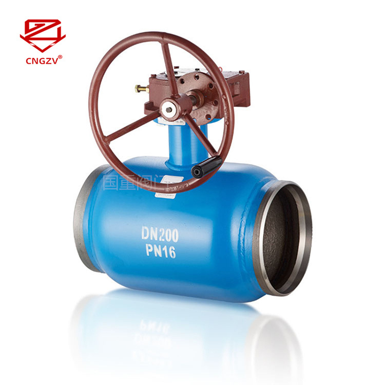 国重阀门 大口径涡轮全焊接球阀 高品质热力燃气管道专用 CNGZV