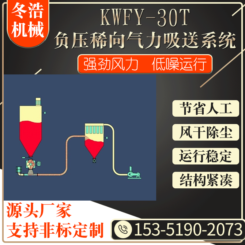 KWFY-30T负压稀向吸送系统 吸粮机、码头吸粮机、仓库吸粮机