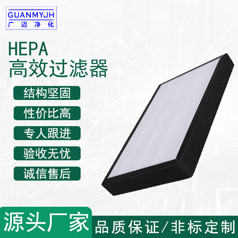 厂家直销定制HEPA高效滤网hepa滤芯高效过滤器空气净化设备过滤器