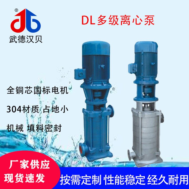 DL系列立式多级离心泵 高楼层高压离心管道增压泵 立式锅炉给水泵