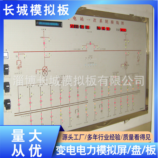 电力模拟图 模拟屏 模拟板 模拟盘 一次系统图 接线图 工艺流程图