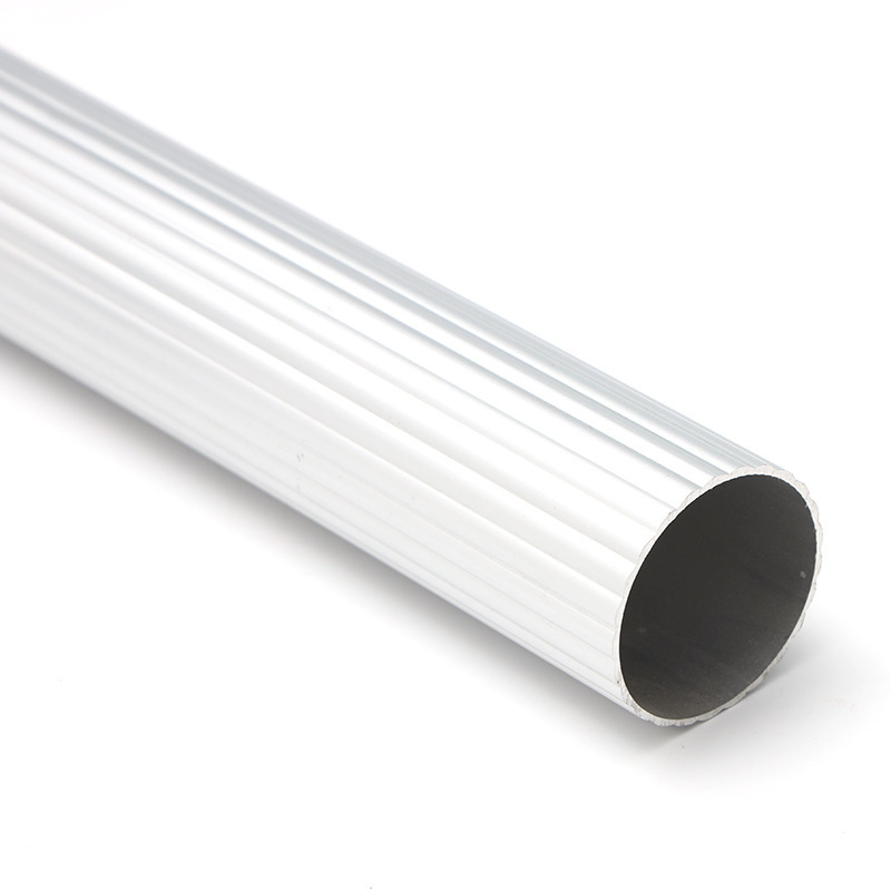 铝型材 波纹管6063铝合金花纹圆管挤压氧化加工铝圆管厂家