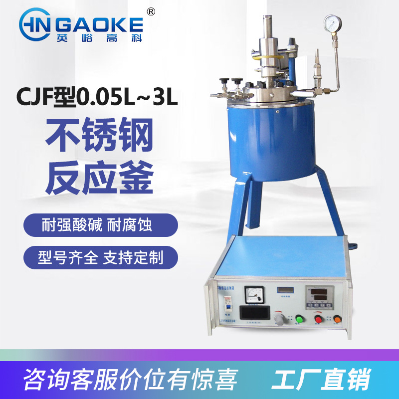 CJF-0.1L系列不锈钢反应釜 加氢高压反应釜 催化型高压反应器
