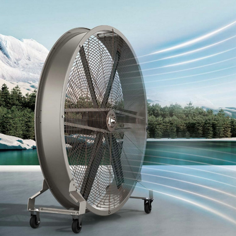 永磁变频节能静音工业大风扇厂房通风降温风扇工业风扇