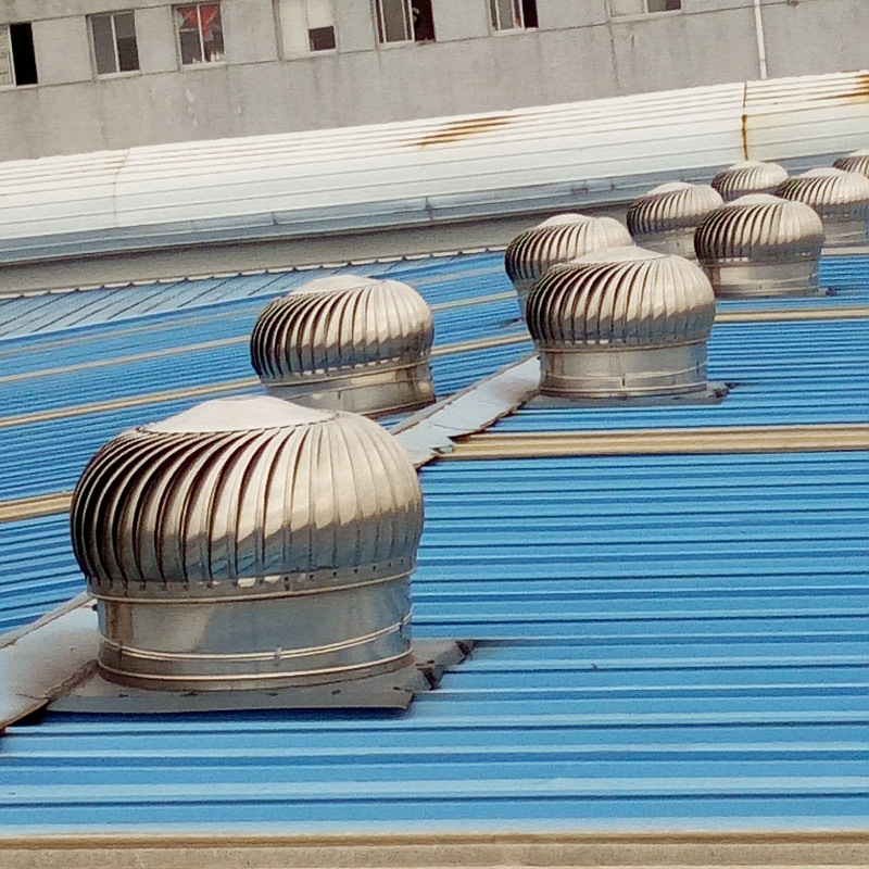 厂家直供维修安装仙桃304不锈钢无动力风帽900型屋顶自动通风器