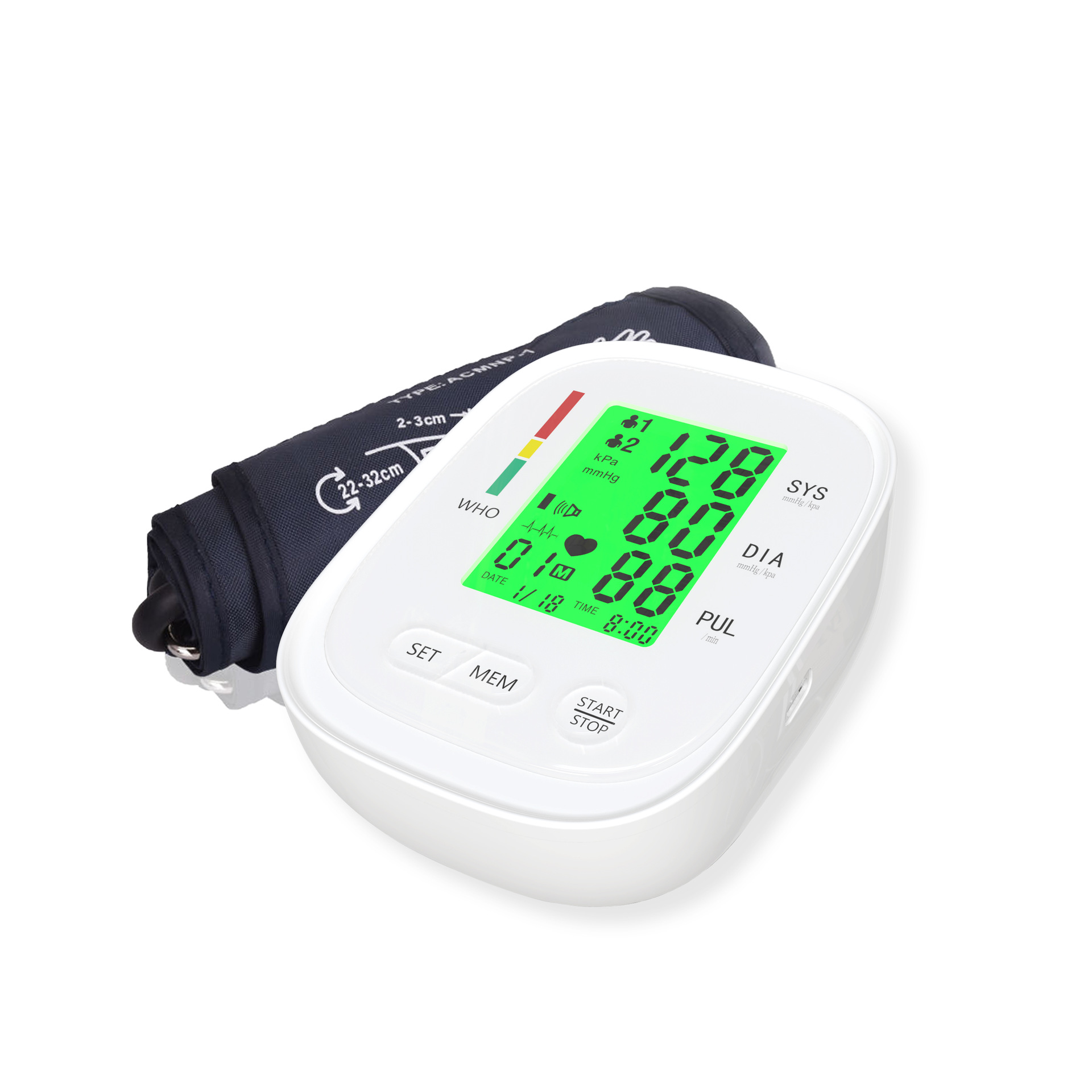 定制长坤上臂式A120语音背光血压测量仪 量血压家用电子血压计