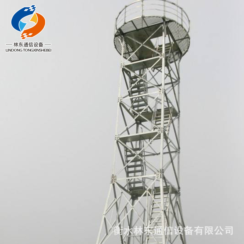 瞭望塔 钢结构湿地观测塔平台支架瞭望塔 一体化机房瞭望塔