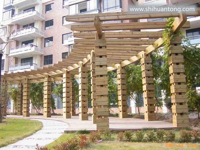 石家庄防腐木结构园林景观制品专业公司首佳木结构