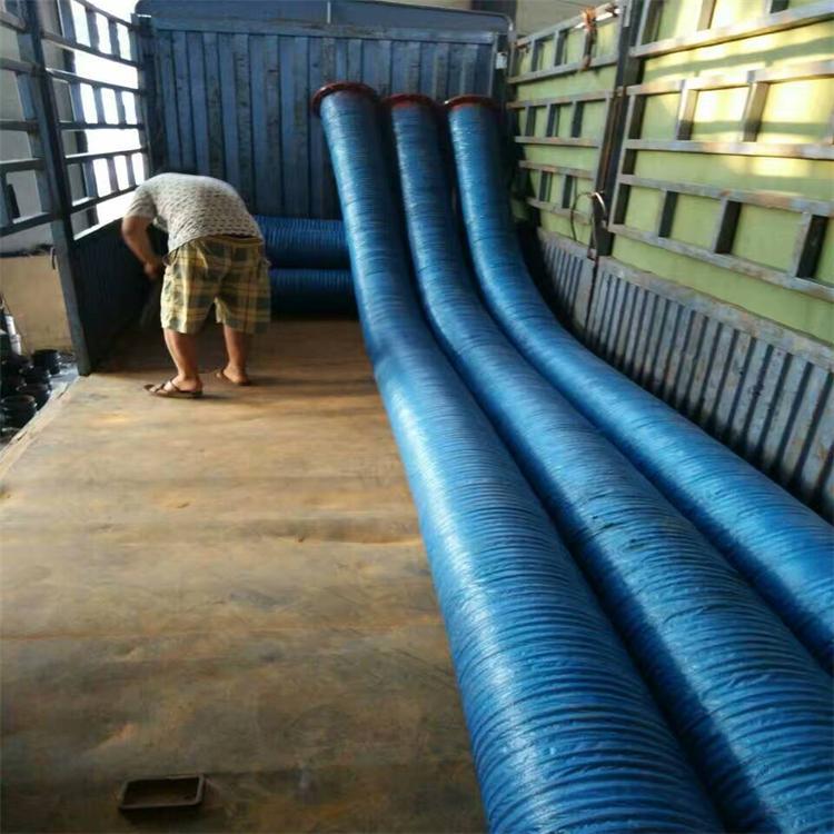 工程隧道排放泥沙钢丝骨架橡胶管天然耐磨橡胶软管耐压管