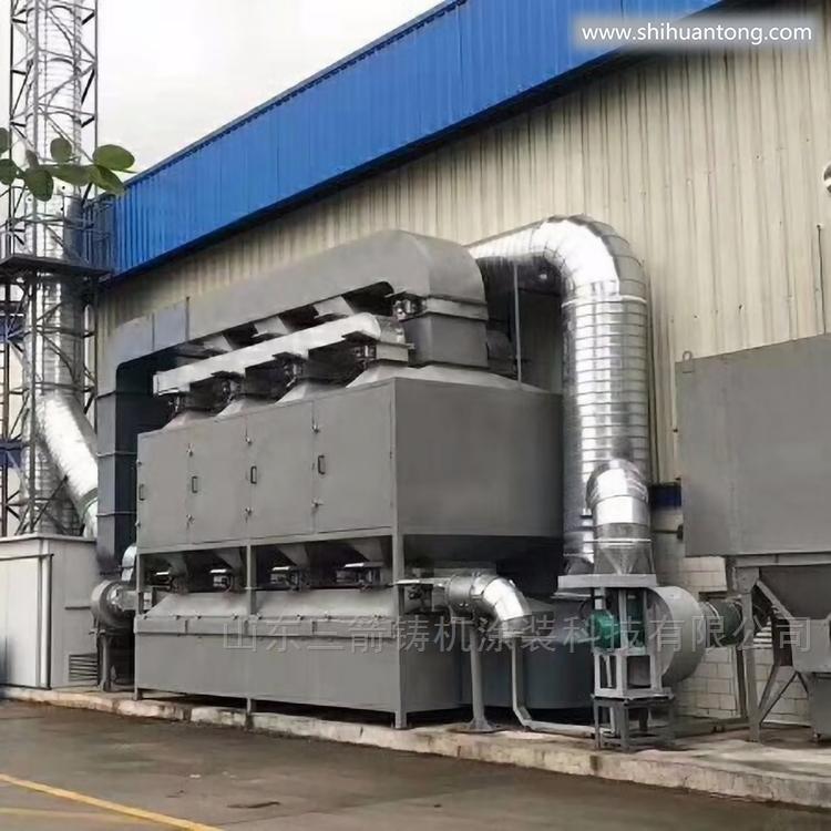 铸造厂改造喷漆房废气处理催化燃烧设备