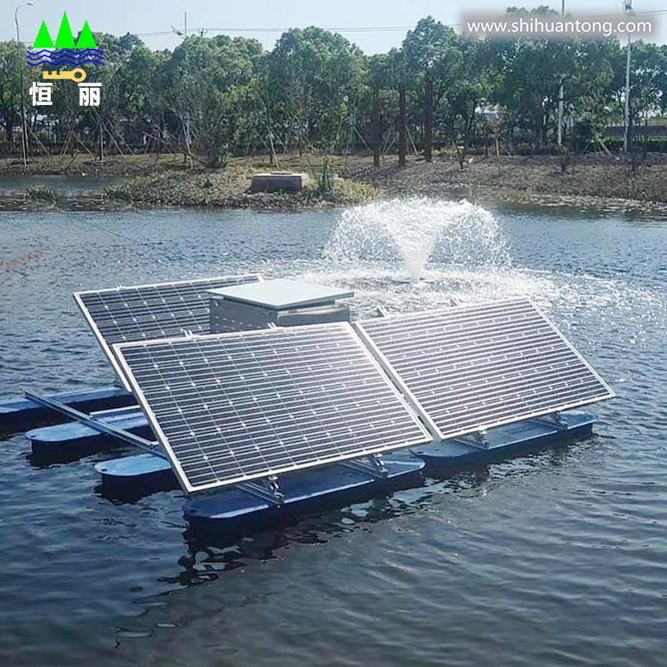 河道太阳能喷泉曝气机选型